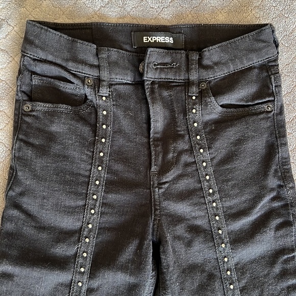 Express studded stripe black jeans - Picture 4 of 6